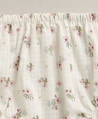 Dobby Shell Top & Pink Tweed Organic Cotton Shorts Set – White
