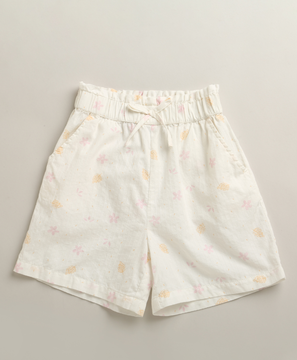 Buttercream Bloom Top & Shorts Co-ord Set – White