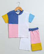 Unisex Tonal T-Shirt & Shorts Co-ord Set - Multicoloured