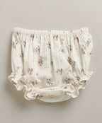 Sweet Meadow Organic Cotton Bloom Set – White