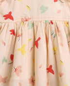Bird Print Top and Bloomer Co-ord Set - Peach