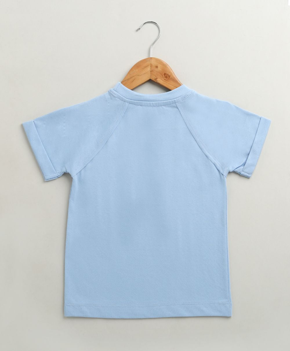 Unisex Jungle Explorer Cotton Jersey T-shirt - Blue