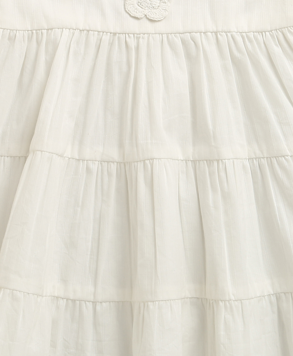 Snowdrop Sweetheart Organic Cotton Dress – White