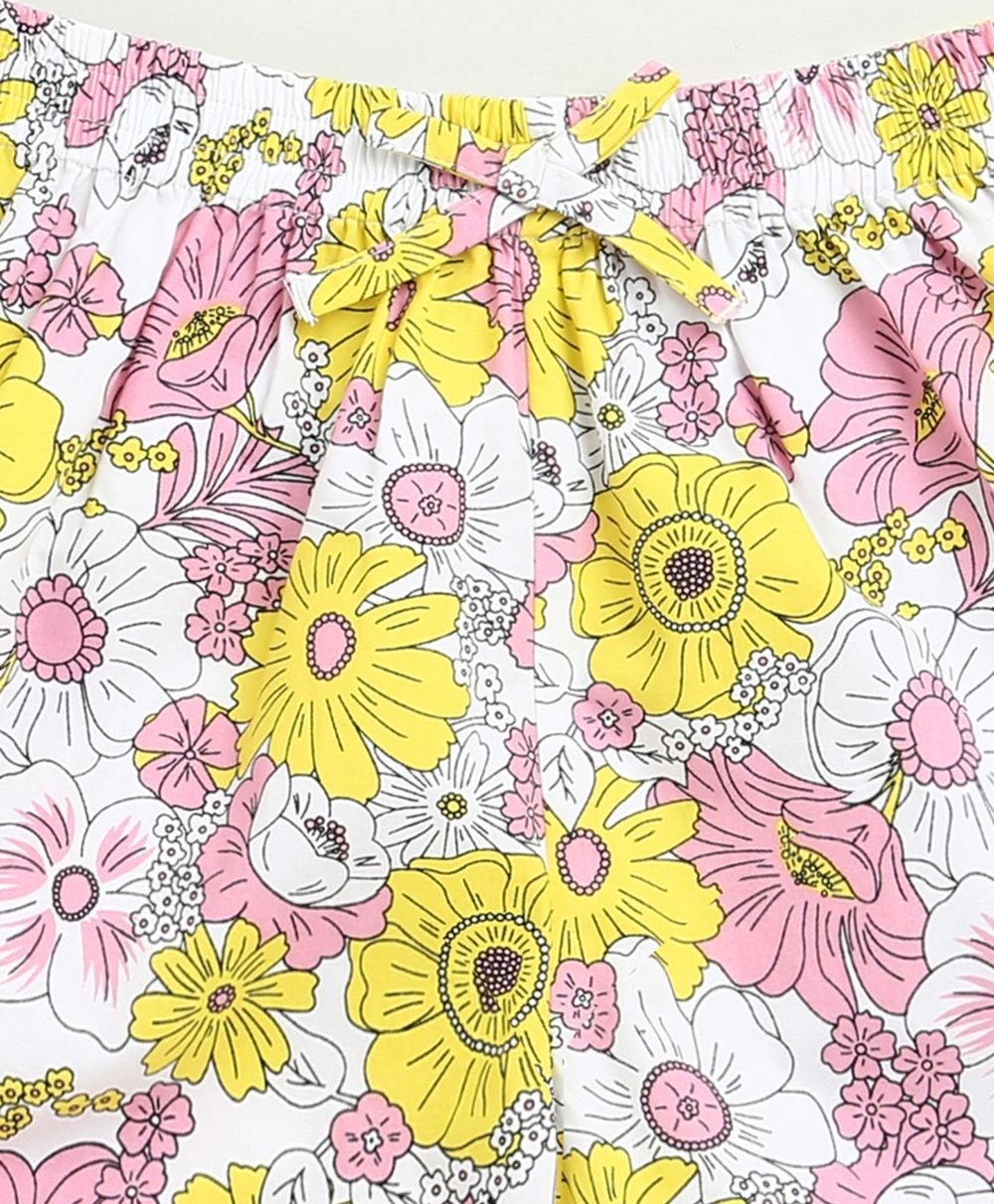 Floral Print Co-ord Set - White & Multicoloured