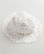 Happy Petals Sun Hat - White