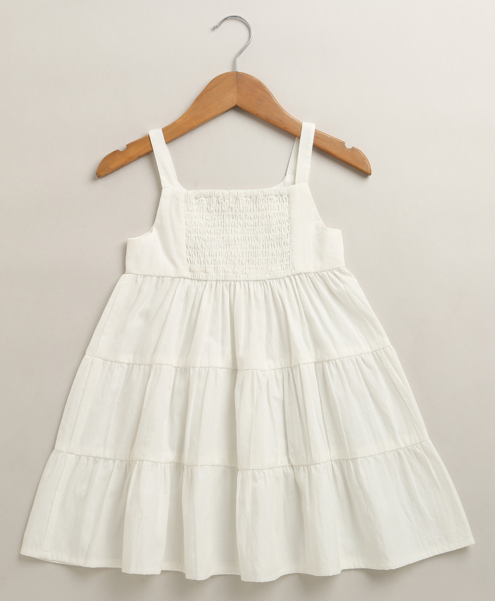 Snowdrop Sweetheart Organic Cotton Dress – White