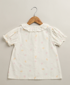 Buttercream Bloom Top & Shorts Co-ord Set – White