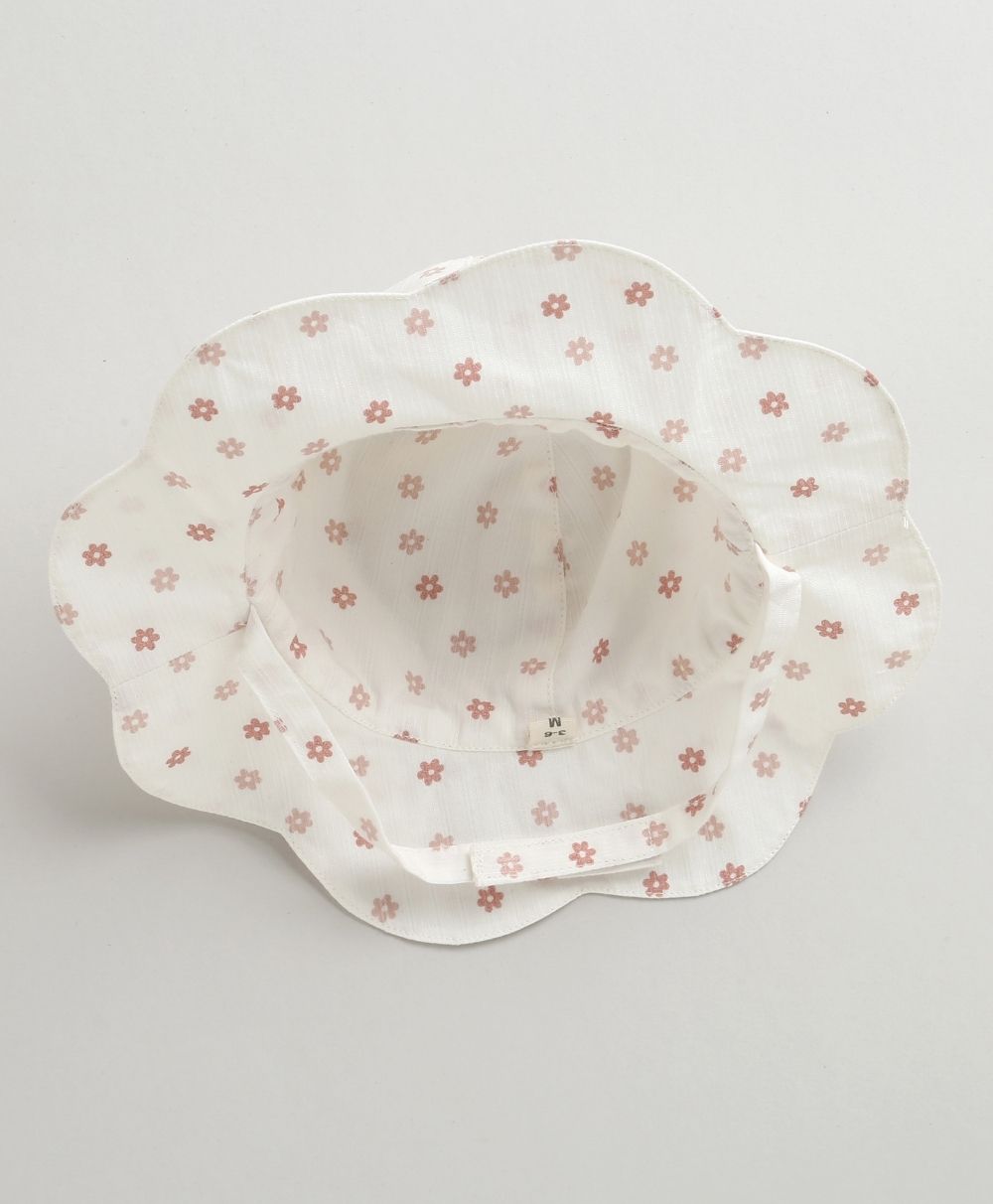 Happy Petals Sun Hat - White