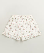 Blossom Whisper Ruffle Co-ord Set - White