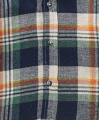 Checks Cotton Flannel Hoodie Long Sleeve Shirt Detachable Hoodie - Multicoloured