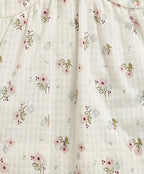 Sweet Meadow Organic Cotton Bloom Set – White