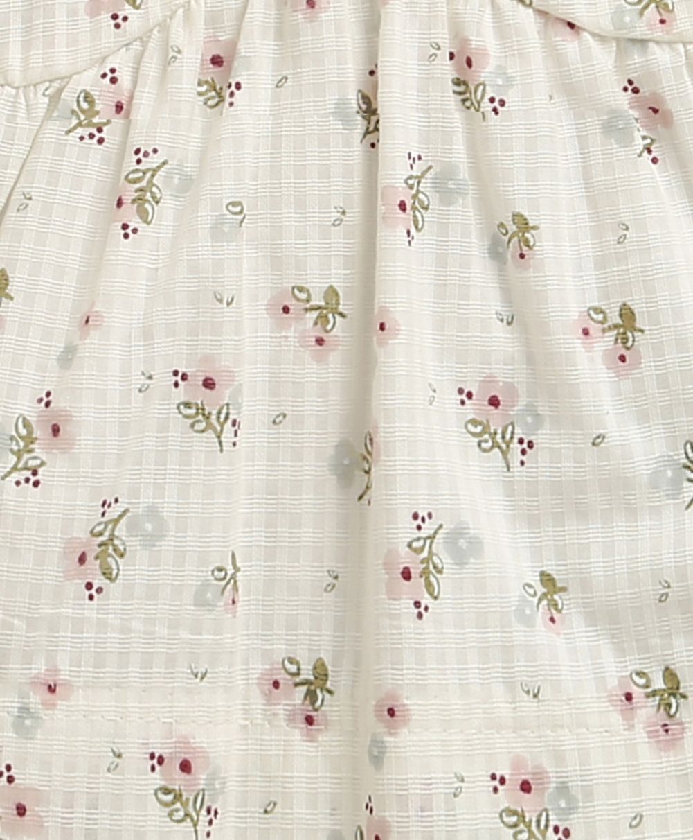 Sweet Meadow Organic Cotton Bloom Set – White