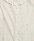 Buttercream Bloom Top & Shorts Co-ord Set – White