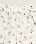 Blossom Whisper Ruffle Co-ord Set - White
