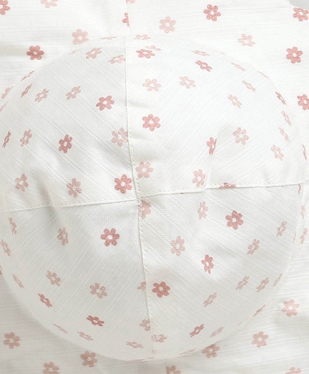 Happy Petals Sun Hat - White
