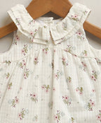 Sweet Meadow Organic Cotton Bloom Set – White