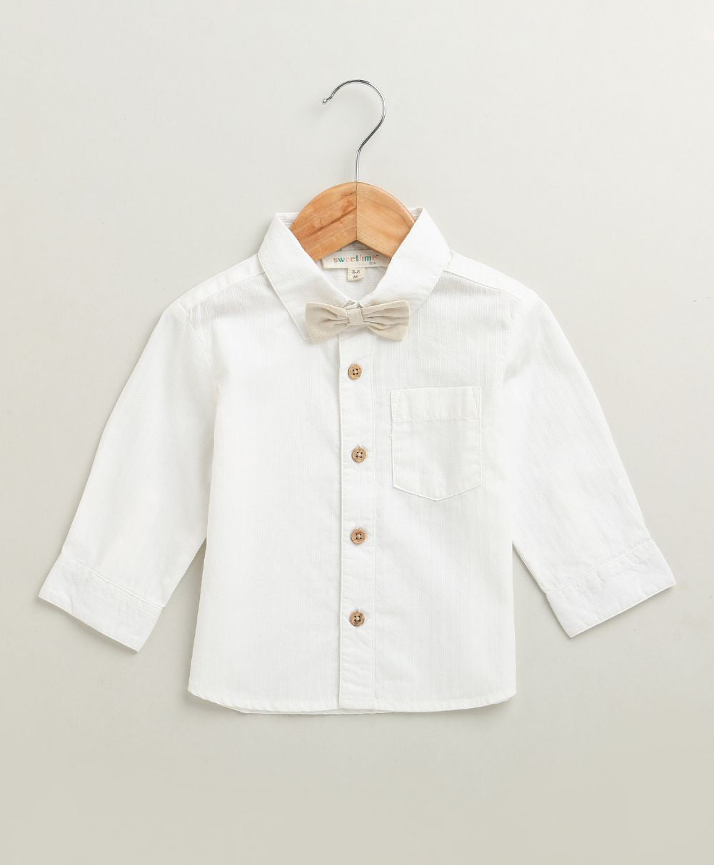 Baby Boys Gentleman Formal Set - White & Beige