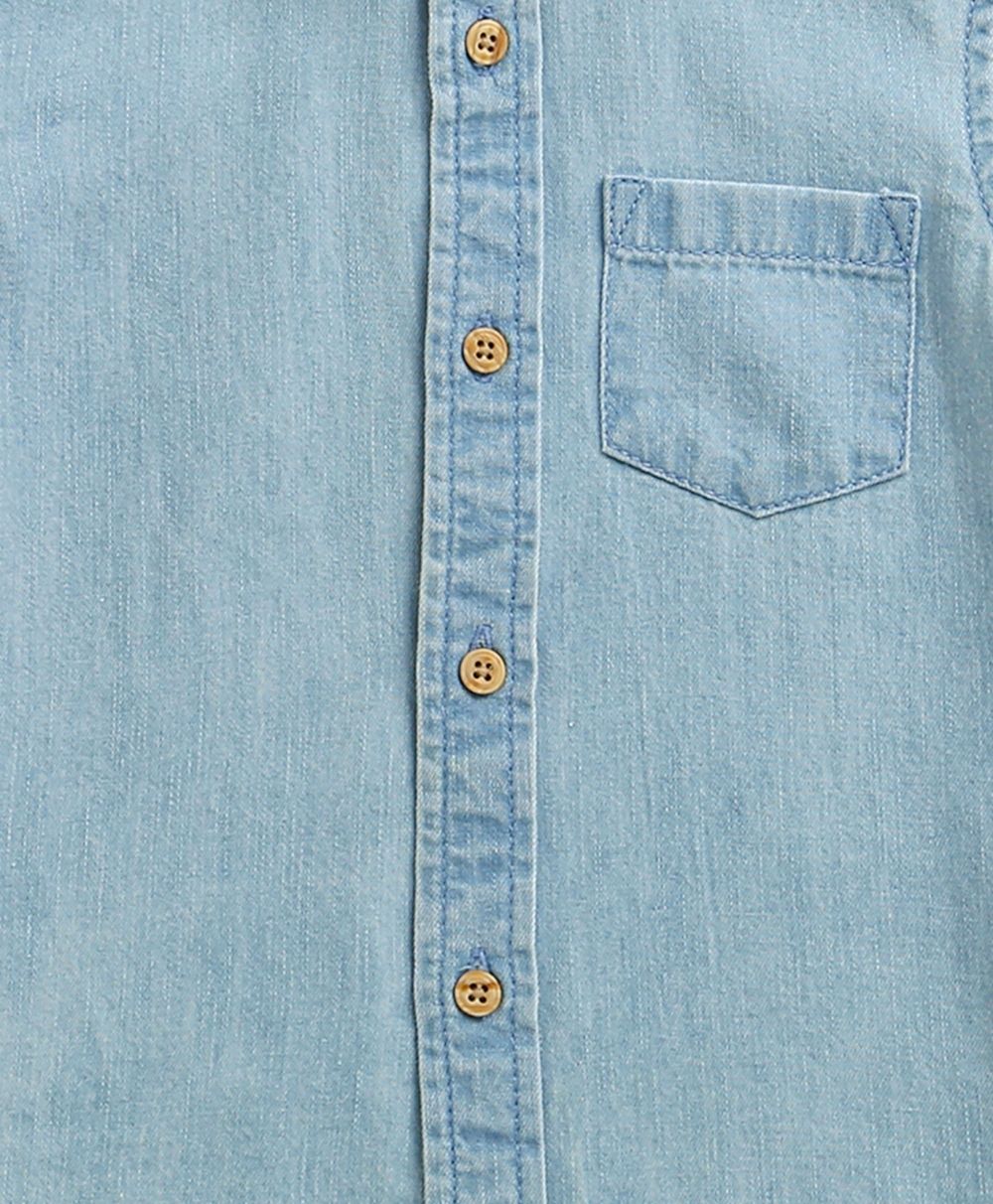Baby Boys'  Denim and Beige Set - Blue & Beige