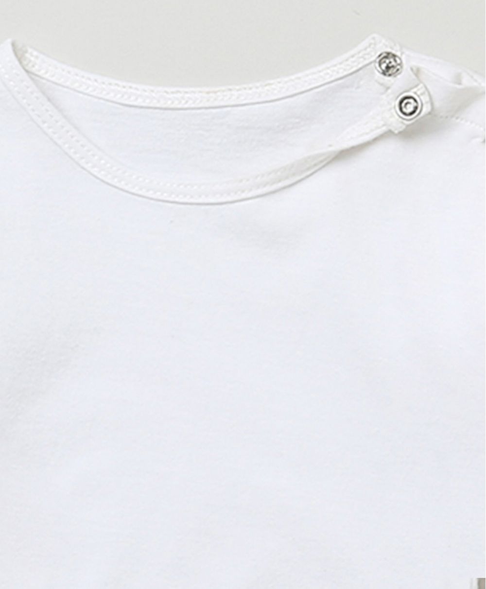 Dungaree with a White Body Suit - Rose Pink