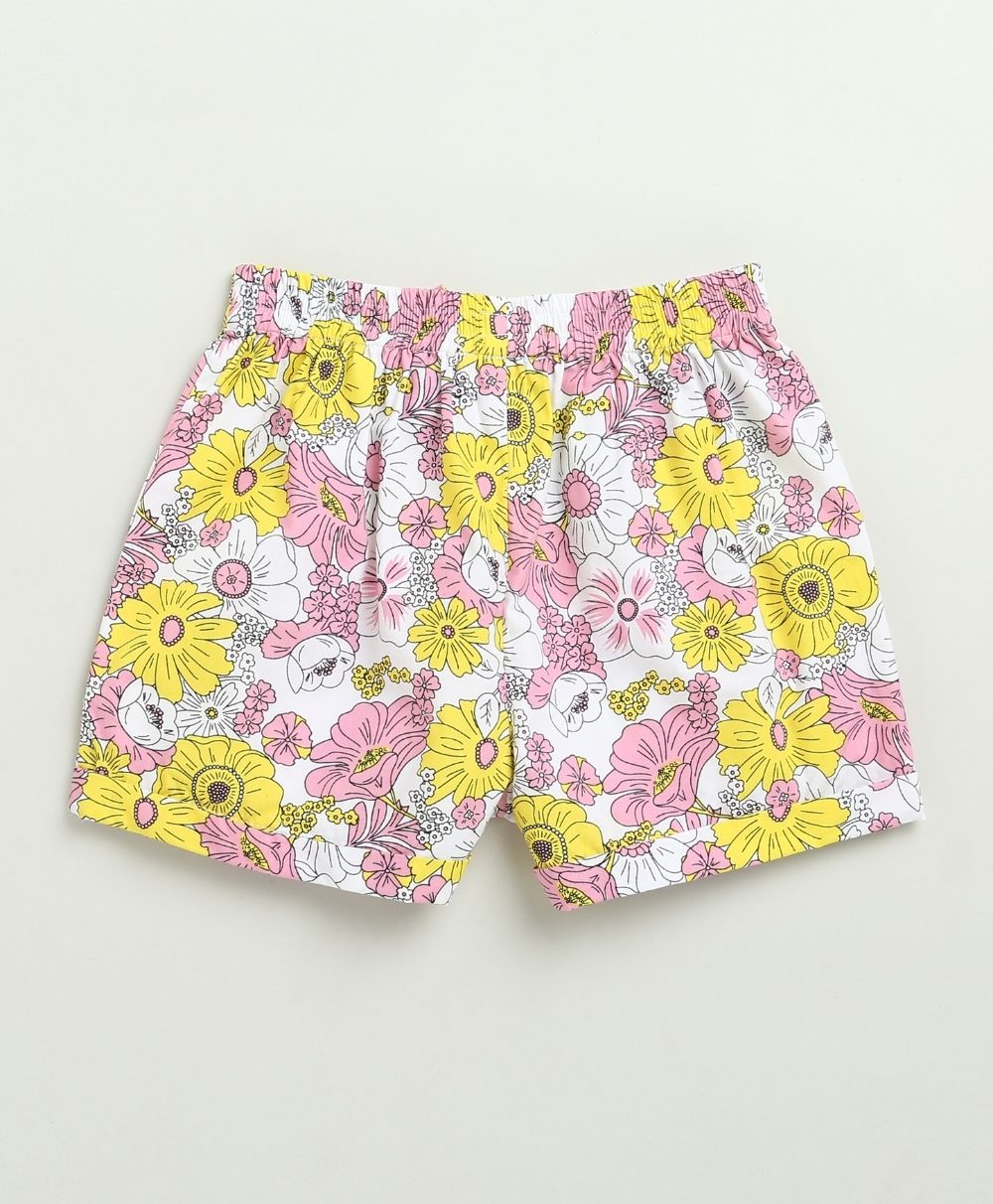 Floral Print Co-ord Set - White & Multicoloured