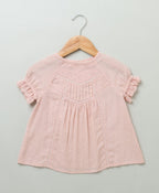 Embroidered Blouse - Peach