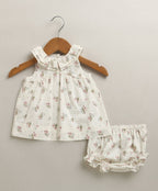 Sweet Meadow Organic Cotton Bloom Set – White