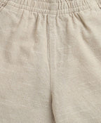 Baby Boys Tropical Bloom Cotton Co-ord Set - Olive & Beige