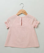 Embroidered Blouse - Peach