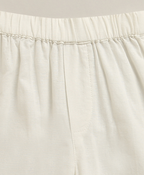 Cloud Roll-Up Cotton Linen Pants - Off-White