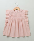 Flutter Sleeves Blouse - Peach