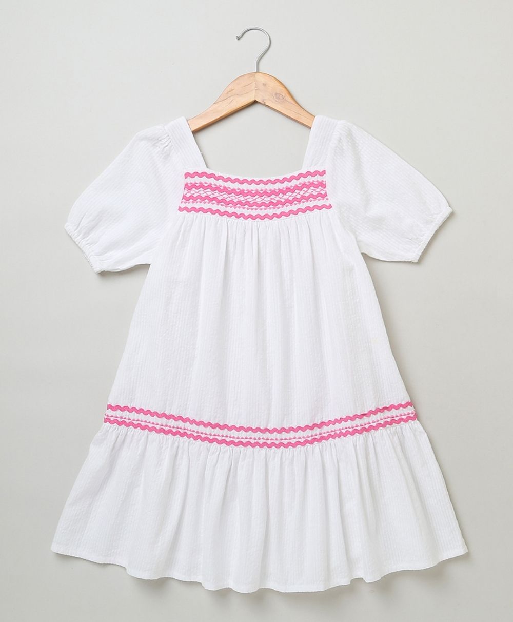 Cotton Dress - White