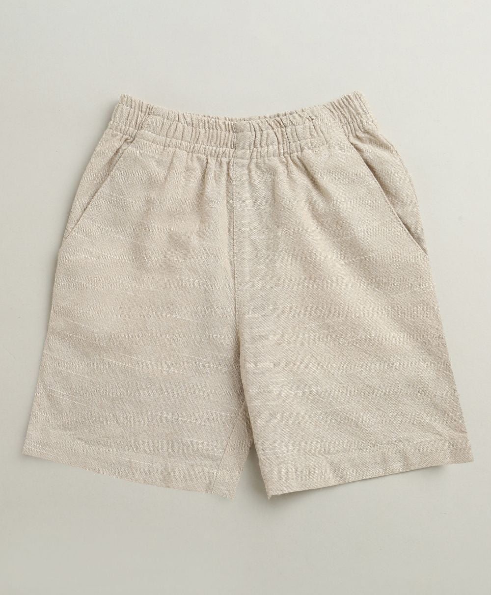 Baby Boys Tropical Bloom Cotton Co-ord Set - Olive & Beige
