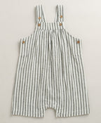 Unisex Little Wanderer Summer Cotton Romper & White T-shirt Set - Grey & White