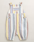 Baby Boys' Sunbeam Stripes Organic Cotton Romper & White T-shirt Set - Multi