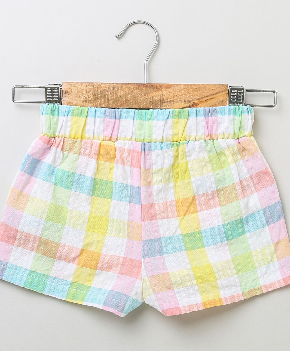 Multicoloured Checks Shorts - Multicoloured