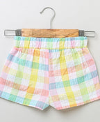 Multicoloured Checks Shorts - Multicoloured