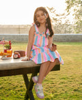 Striped Cotton Dress - Multicoloured