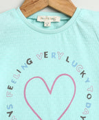 Lucky Heart T-shirt - Blue