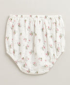 Sweetlme By AS Sweet Blossom Ruffle Organic Cotton Dress & Bloomer Set with Hairband - Off White