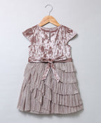 Velvet Party Dress - Light-Lilac