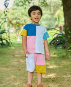 Unisex Tonal T-Shirt & Shorts Co-ord Set - Multicoloured