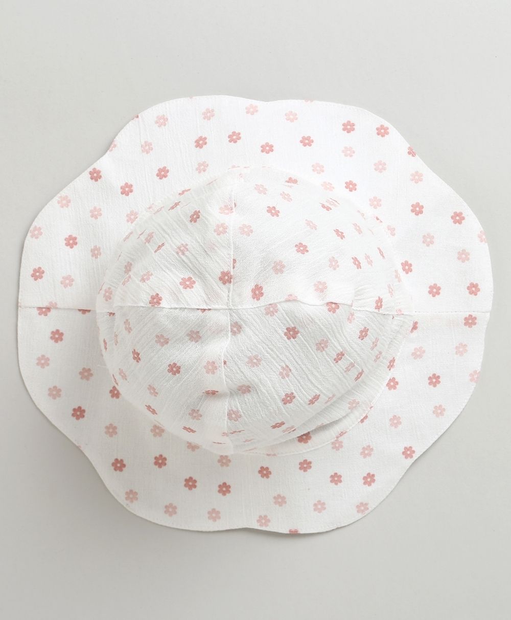Soft Rose Garden Hat - White