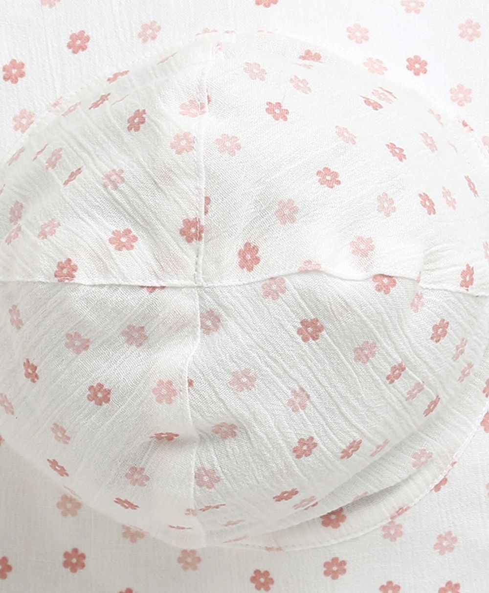 Soft Rose Garden Hat - White