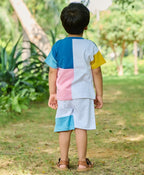 Unisex Tonal T-Shirt & Shorts Co-ord Set - Multicoloured