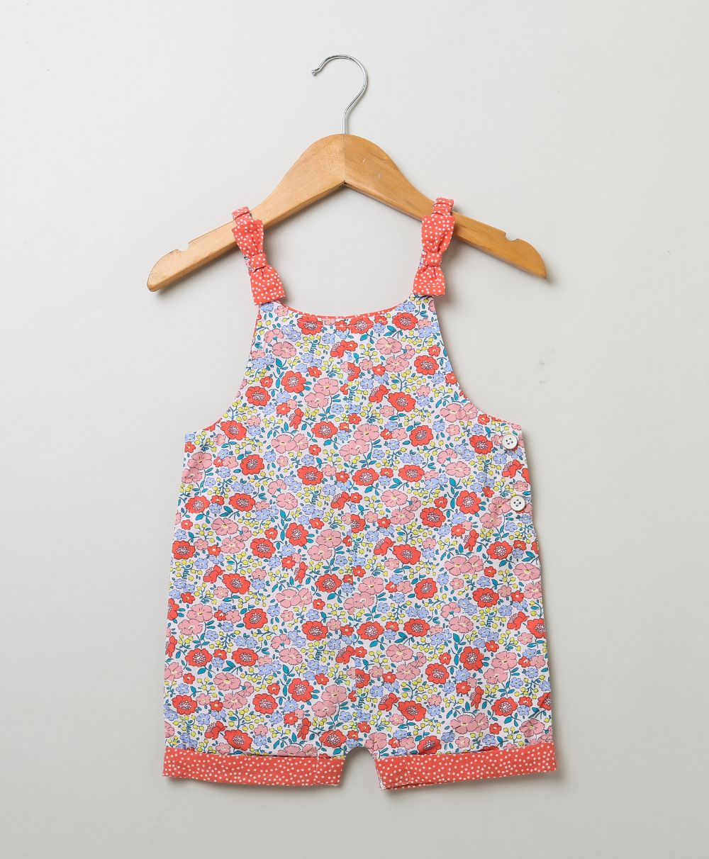 All-over Floral Print Dungaree - Multicoloured