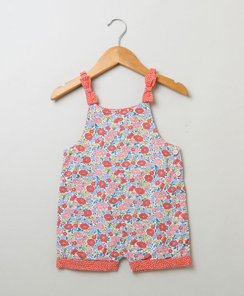 All-over Floral Print Dungaree - Multicoloured