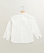 Baby Boys Little Gentleman Formal Co-ord Set - White & Dark Navy
