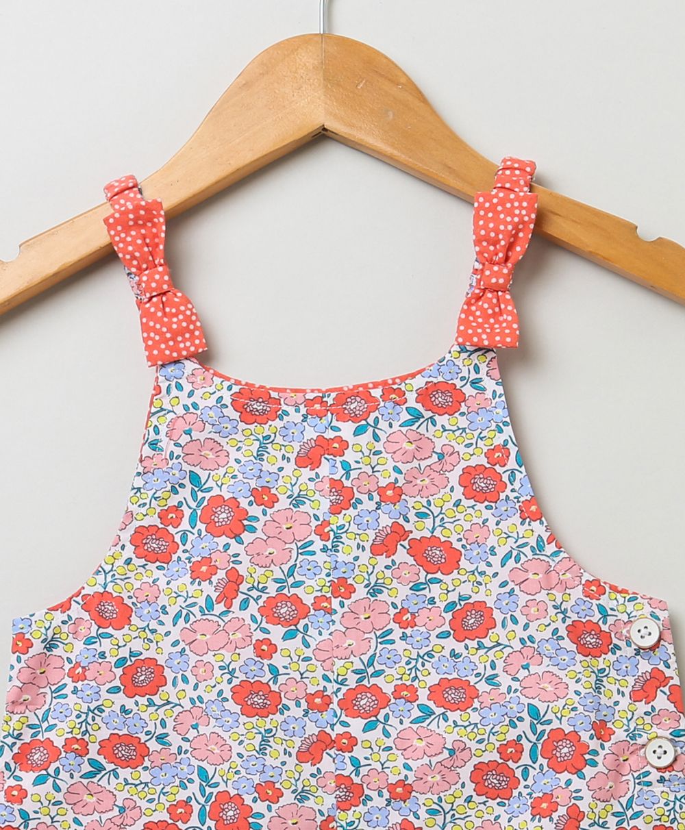 All-over Floral Print Dungaree - Multicoloured