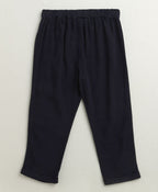 Baby Boys Little Gentleman Formal Co-ord Set - White & Dark Navy