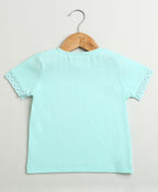 Lucky Heart T-shirt & Denim Explorer Relaxed Jogger Pants Co-ord Set - Blue & Navy